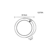 Aplica de perete Globo LASSE plastic, negru, alb, LED, 1.2W, 3000K, 130Lm - 12379A