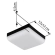 Plafoniera Globo MATTHEW plastic, negru, alb, LED, 8W, 4000K, 570lm - 12388-8