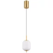 Pendul Globo EWALD metal, sticla, alama, negru, alb, LED, 7W, 3000K, 703Lm - 15217H