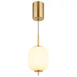 Pendul Globo EWALD metal, sticla, alama, negru, alb, LED, 7W, 3000K, 703Lm - 15217H