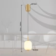 Pendul Globo EWALD metal, sticla, alama, negru, alb, LED, 7W, 3000K, 703Lm - 15217H