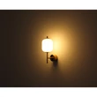 Aplica de perete Globo EWALD metal, sticla, alama, negru, alb, LED, 7W, 3000K, 606Lm - 15217W