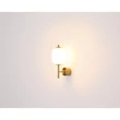 Aplica de perete Globo EWALD metal, sticla, alama, negru, alb, LED, 7W, 3000K, 606Lm - 15217W