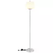 Lampadar Globo BLACKY I metal, sticla, nichel, alb, E27 - 15345SNO