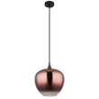 Pendul Globo MAXY metal, sticla, negru, alama, E27 - 15548H1G