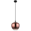 Pendul Globo MAXY metal, sticla, negru, alama, E27 - 15548HG