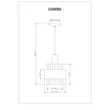 Pendul Globo MILLEY metal, sticla, negru, bronza, chihlimbar, E27 - 15560HA
