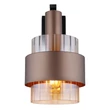 Aplica de perete Globo MILLEY metal, sticla, negru, bronz, chihlimbar, E27 - 15560WA