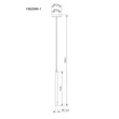 Pendul Globo RYAN metal, plastic, alb, transparent, G9 - 15629W-1