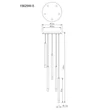 Pendul Globo RYAN metal, plastic, alb, transparent, G9 - 15629W-5