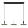 Pendul Globo LAMPONE metal, acril, negru, alb, LED, 24W, 4000K, 1100Lm - 15635S-3