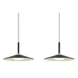 Pendul Globo LAMPONE metal, acril, negru, alb, LED, 24W, 4000K, 1100Lm - 15635S-3