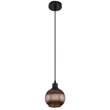 Pendul Globo ZUMBA metal, sticla, negru, bronz, E27 - 15638B