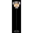 Lampadar Globo NAXIS metal, sticla, negru, fumuriu, E27 - 15695S