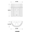 Aplica de perete Globo GORLEY metal, sticla, auriu, transparent, E27 - 15698WM