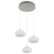 Pendul Globo QUINTARA metal, sticla, nichel, alb, LED, 18W, 3000K, 1500Lm - 15744-3HN