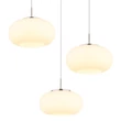 Pendul Globo QUINTARA metal, sticla, nichel, alb, LED, 18W, 3000K, 1500Lm - 15744-3HN