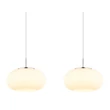 Pendul Globo QUINTARA metal, sticla, nichel, alb, LED, 24W, 3000K, 2000Lm - 15744-4HN