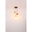 Pendul Globo SANDER metal, sticla, negru, albastru, rosu, chihlimbar, E27 - 15748-3HR