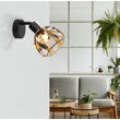 Spot Globo MIKA metal, acril, negru, auriu, E14 - 15759-1