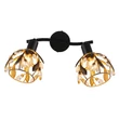 Spot Globo MIKA metal, acril, negru, auriu, E14 - 15759-2