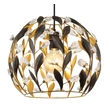 Pendul Globo MIKA metal, acril, negru, auriu, transparent, E27 - 15759H