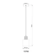 Pendul Globo ALEIDIS metal, lemn, sticla, negru, maro, fumuriu, E27 - 15768