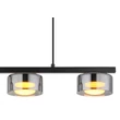 Pendul Globo HIGGINS metal, sticla, negru, fumuriu, GX53, 18W, 1800K, 810Lm - 16055-3HS