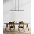 Pendul Globo HIGGINS metal, sticla, negru, auriu, chihlimbar, GX53, 24W, 1800K, 1320Lm - 16055-4HG