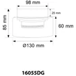 Plafoniera Globo HIGGINS metal, sticla, auriu, chihlimbar, GX53, 6W, 1800K, 300Lm - 16055DG