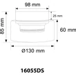 Plafoniera Globo HIGGINS metal, sticla, negru, fumuriu, GX53, 6W, 1800K, 270Lm - 16055DS