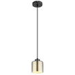 Pendul Globo FELICIA metal, sticla, crom, negru, E27 - 16056H