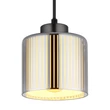 Pendul Globo FELICIA metal, sticla, crom, negru, E27 - 16056H