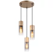 Pendul Globo ANNIKA metal, sticla, cappuccino, fumuriu, E27 - 21000-3HCA