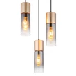 Pendul Globo ANNIKA metal, sticla, cappuccino, fumuriu, E27 - 21000-3HCA