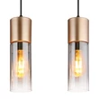 Pendul Globo ANNIKA metal, sticla, cappuccino, fumuriu, E27 - 21000-4HCA