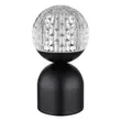 Veioza Globo JULSY metal, acril, negru, transparent, LED, 2700K-6500K, 2.5W, 173lm - 21007S