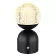 Veioza Globo JULSY metal, acril, negru, transparent, LED, 2700K-6500K, 2.5W, 173lm - 21007S