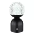 Veioza Globo JULSY metal, acril, negru, transparent, LED, 2700K-6500K, 2.5W, 173lm - 21007S