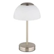 Veioza Globo SARIMA metal, sticla, nichel, alb, LED, 2.5W, 2700-4000-6500K, 150Lm - 21014N
