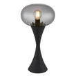 Veioza Globo LULA metal, sticla, negru, fumuriu, E14 - 21027S