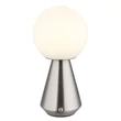 Veioza decor Globo SORA metal, acril, nichel, alb, LED, 1.5W, 3000-4500-6500K, 140 Lm - 21029N