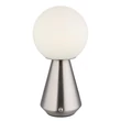 Veioza decor Globo SORA metal, acril, nichel, alb, LED, 1.5W, 3000-4500-6500K, 140 Lm - 21029N