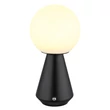 Veioza decor Globo SORA metal, acril, negru, nichel, alb, LED, 1.5W, 3000-4500-6500K, 140 Lm - 21029S