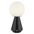 Veioza decor Globo SORA metal, acril, negru, nichel, alb, LED, 1.5W, 3000-4500-6500K, 140 Lm - 21029S
