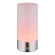 Veioza decor Globo LEX metal, acril, nichel, alb, RGB-LED, 1.8W, 2900K, 100 Lm - 21040RGB