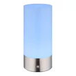 Veioza decor Globo LEX metal, acril, nichel, alb, RGB-LED, 1.8W, 2900K, 100 Lm - 21040RGB