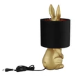Veioza Globo RABBIT plastic, catifea, auriu, negru, E27 - 21633G
