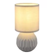 Veioza Globo SYLAS ceramic, textil, gri, E14 - 21730G
