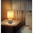 Veioza Globo SYLAS ceramic, textil, gri, E14 - 21730G
